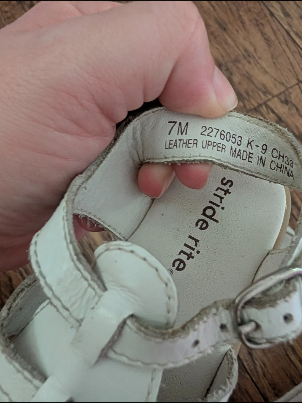 Vintage Stride Rite White Leather Strappy Fisherman Sandals Size 7 Toddler